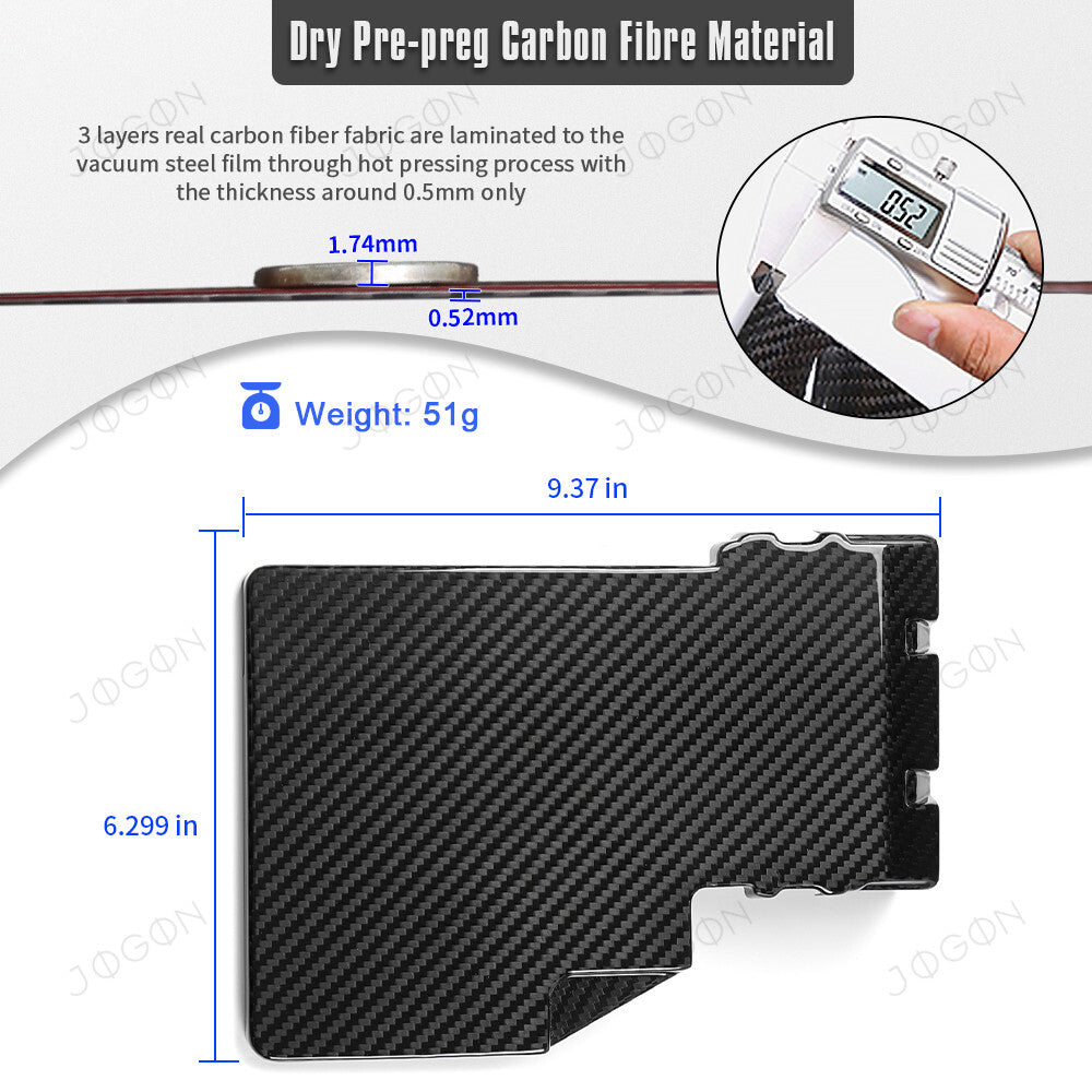 Fuse Box Cover Dry Carbon Fiber for Ford Mustang S650 Dark Horse GT D2FT049A