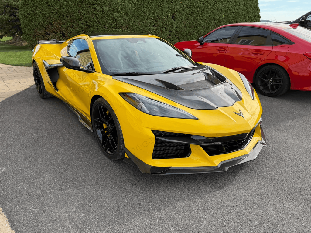 Front Lip Splitter Canards Dry Carbon Fiber for Corvette C8 D1WT0118A