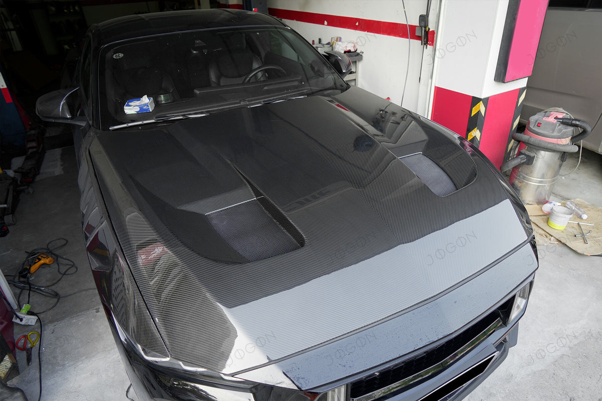 Front Bonnet Hood Dry Carbon Fiber for Ford Mustang S650 D2FT050A