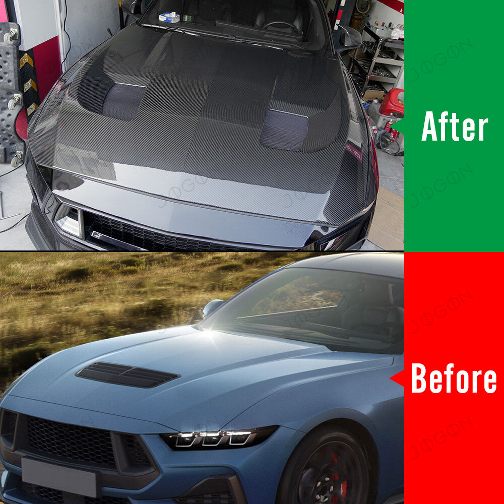 Front Bonnet Hood Dry Carbon Fiber for Ford Mustang S650 D2FT050A