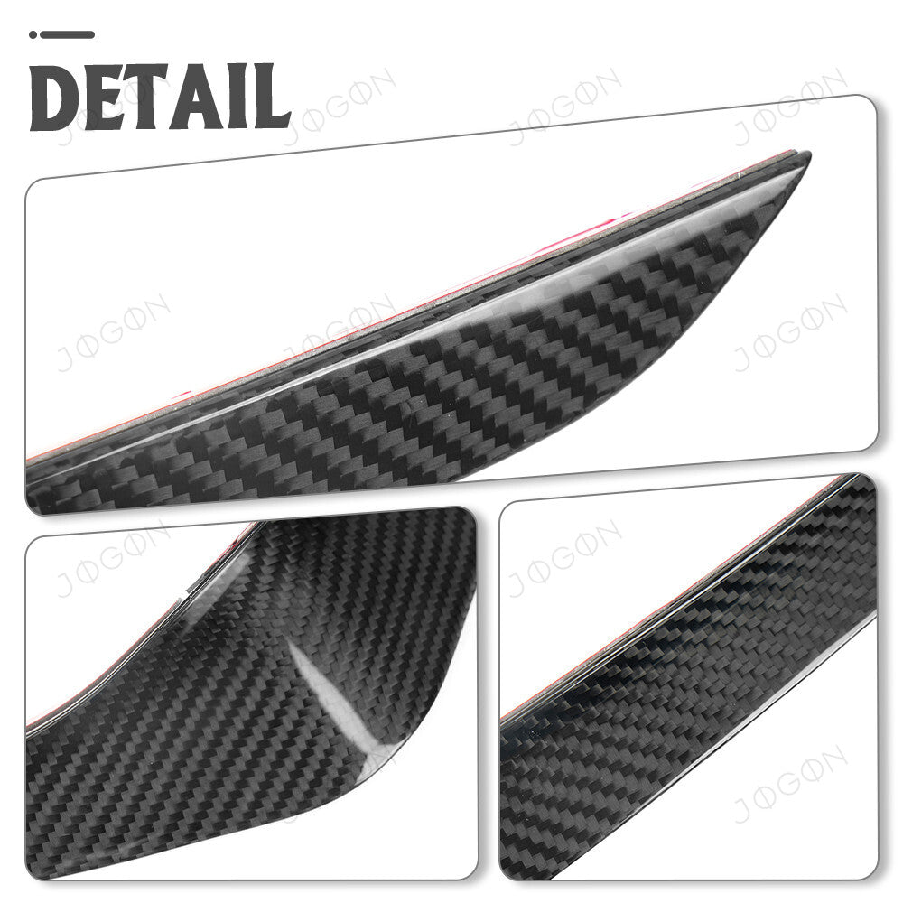 Front Bumper Canards Splitter Trims Dry Carbon Fiber for Ford Mustang S650 D2FT038