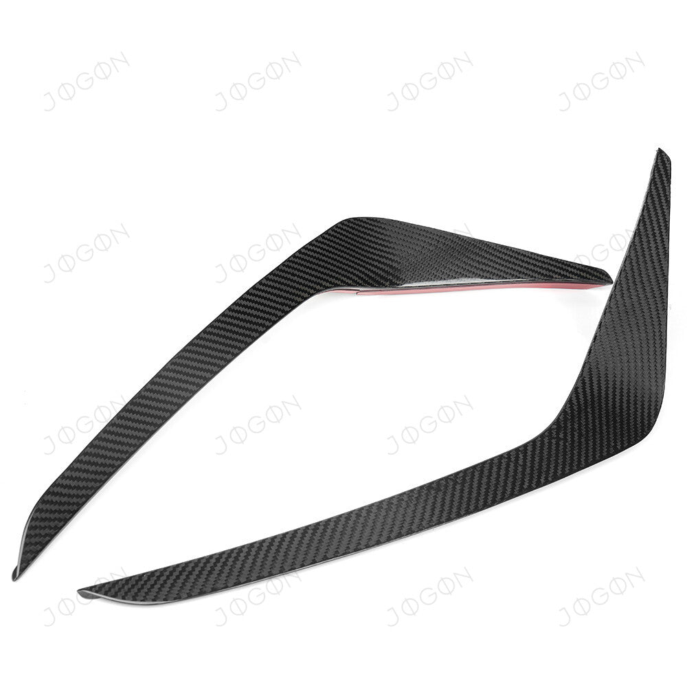 Front Bumper Canards Splitter Trims Dry Carbon Fiber for Ford Mustang S650 D2FT038