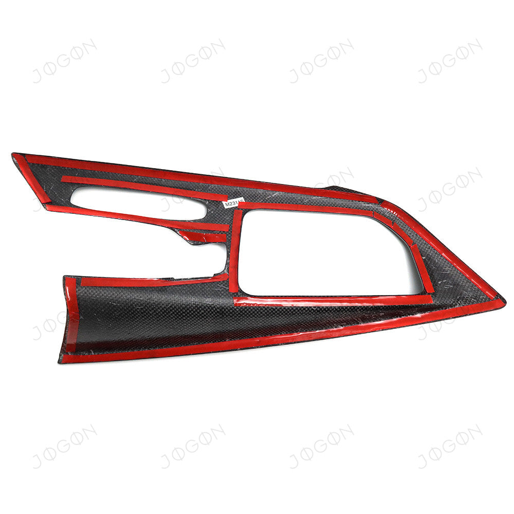 Center Console Cup Holder Cover Set Dry Carbon Fiber for Corvette C8 D1WT036