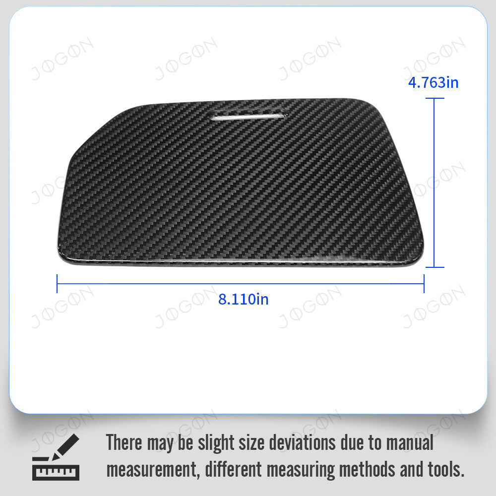Center Console Cup Holder Cover Set Dry Carbon Fiber for Corvette C8 D1WT036