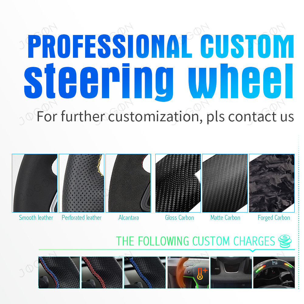 Steering Wheel Replacement Real Carbon Fiber for Corvette C8 NWT001