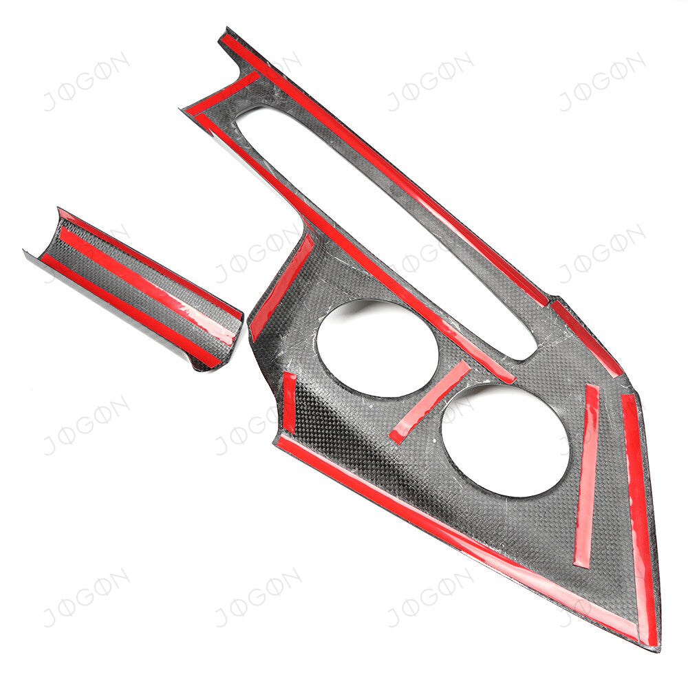 Center Console Panel Cover Dry Carbon Fiber for Corvette C8 DAWT003A