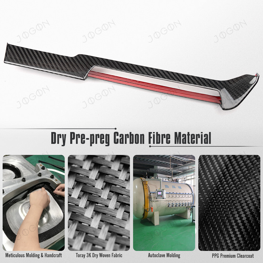 Climate Control Lower Panel Dry Carbon Fiber for Corvette C8 DAWT004A