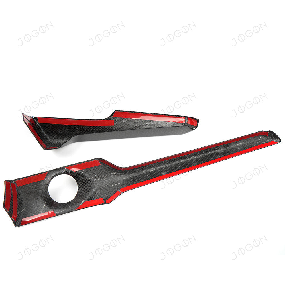 Center Display Lower Panel Start Button Frame Dry Carbon Fiber for Corvette C8 DAWT007A