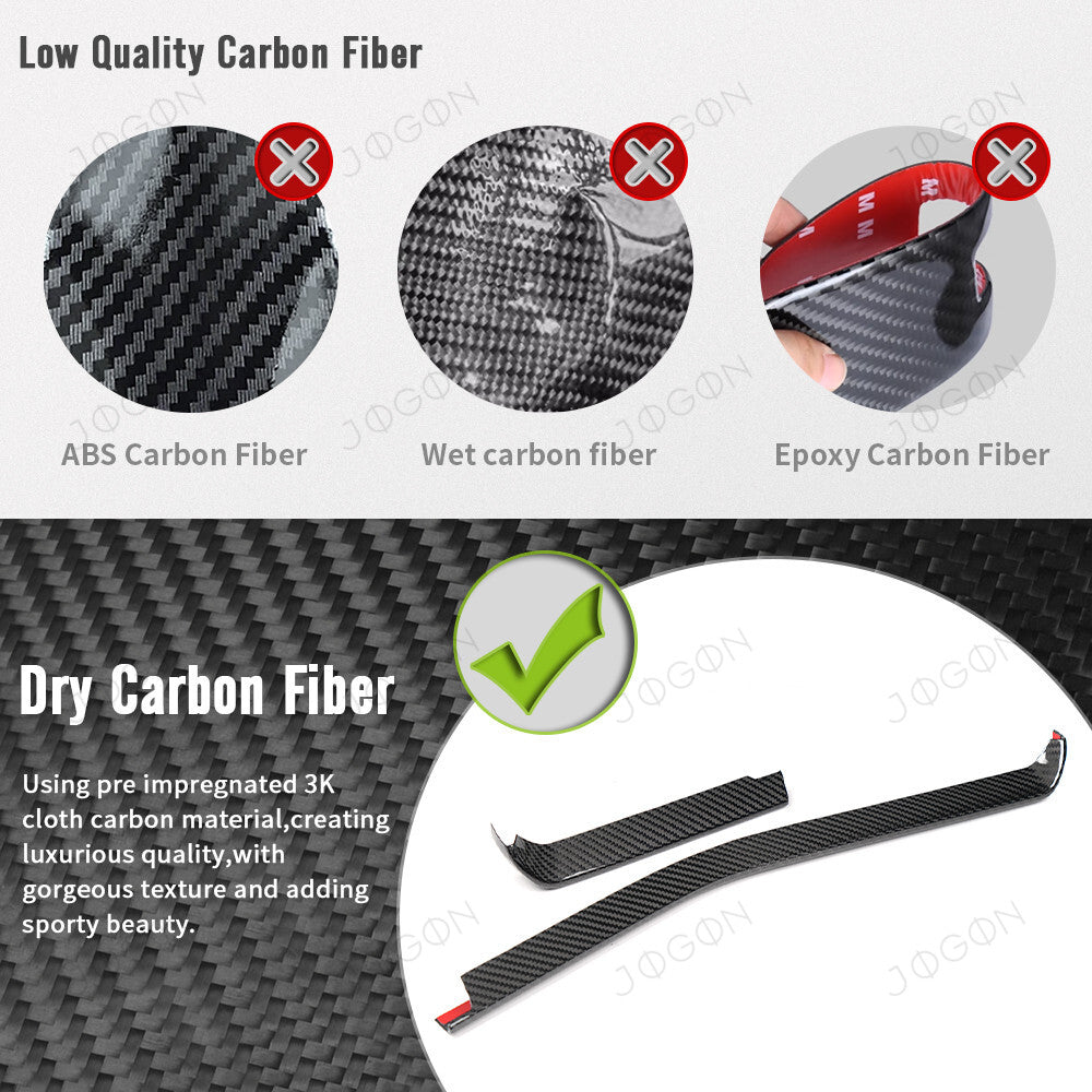 Air Condition Outlet Vent Strip Dry Carbon Fiber for Corvette C8 DAWT005A