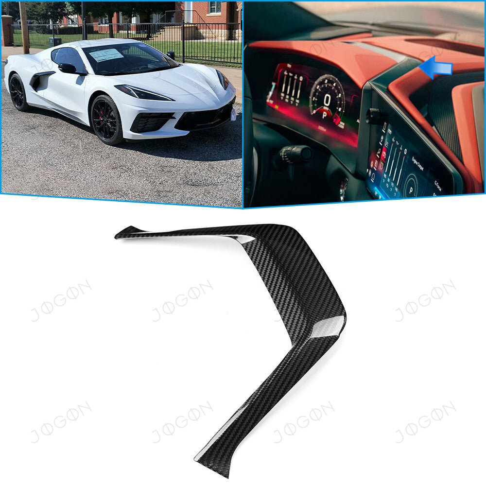 Upper Instrument Cluster Panel Trim Dry Carbon Fiber for Corvette C8 DAWT009A