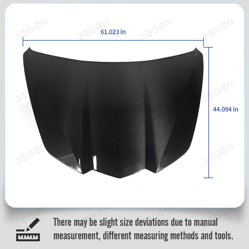 Front Engine Hood Bonnet Cover Dry Carbon Fiber for Corvette C8 D1WT0103