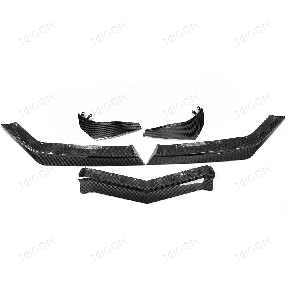 Front Lip Splitter Canards Dry Carbon Fiber for Corvette C8 D1WT0118A