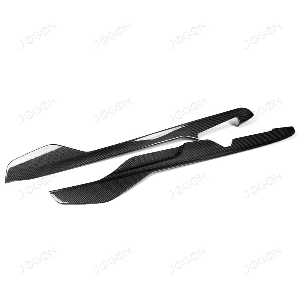 Center Console Lower Side Panels Dry Carbon Fiber for Corvette C8 DAWT012A