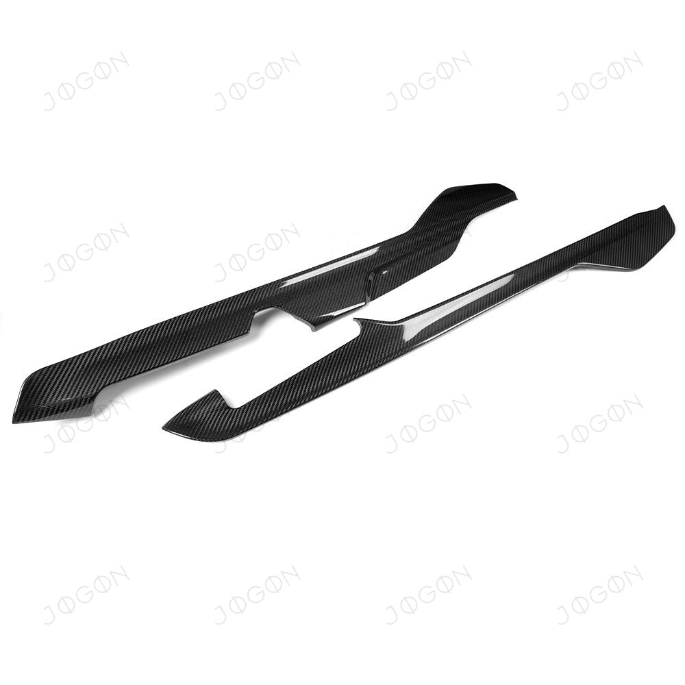 Center Console Lower Side Panels Dry Carbon Fiber for Corvette C8 DAWT012A