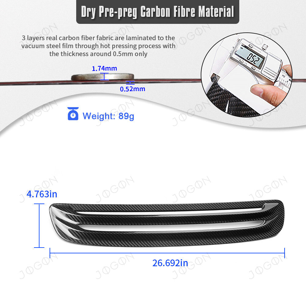 Hood Scoop Vent Dry Carbon Fiber for Honda Civic Type R FL5 DHD005