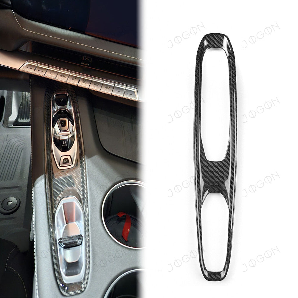 Gear Selector Button Trim Dry Carbon Fiber for Corvette C8 DAWT008A