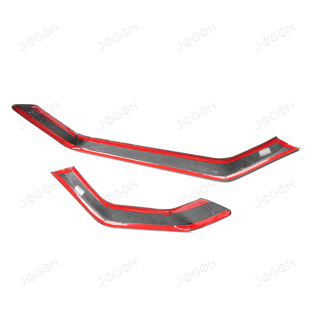 HUD Display Side Trims Dry Carbon Fiber for Corvette C8 DAWT013A