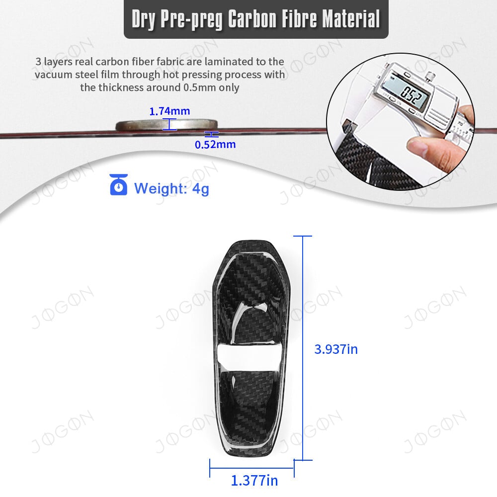 Drive Mode Selector Cover Dry Carbon Fiber for Corvette C8 DAWT014A