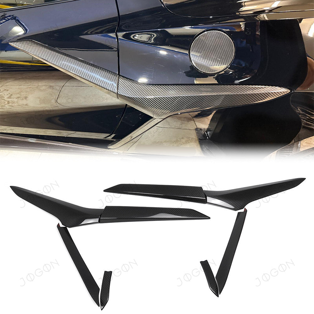 Side Scoop Door Garnish Dry Carbon Fiber for Corvette C8 Z06 E-Ray ZR1 D1WT0108