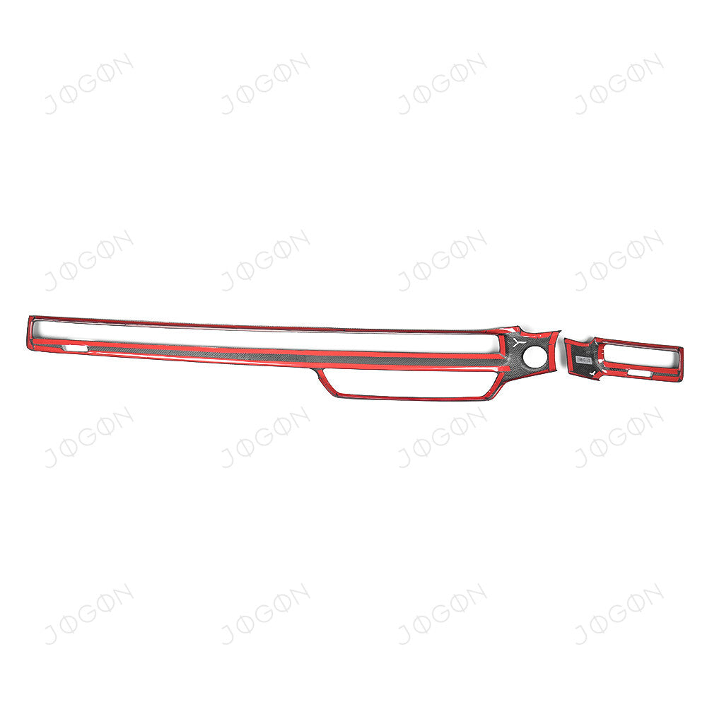Center Dashboard Panel Cover Dry Carbon Fiber for Honda Civic FL5 DHD007B