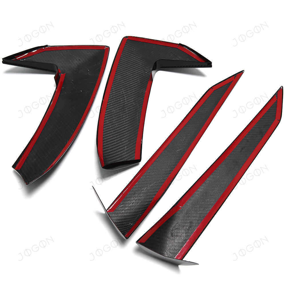 Side Fender Vent Scoop Boomerang Dry Carbon Fiber for Corvette C8 D1WT033