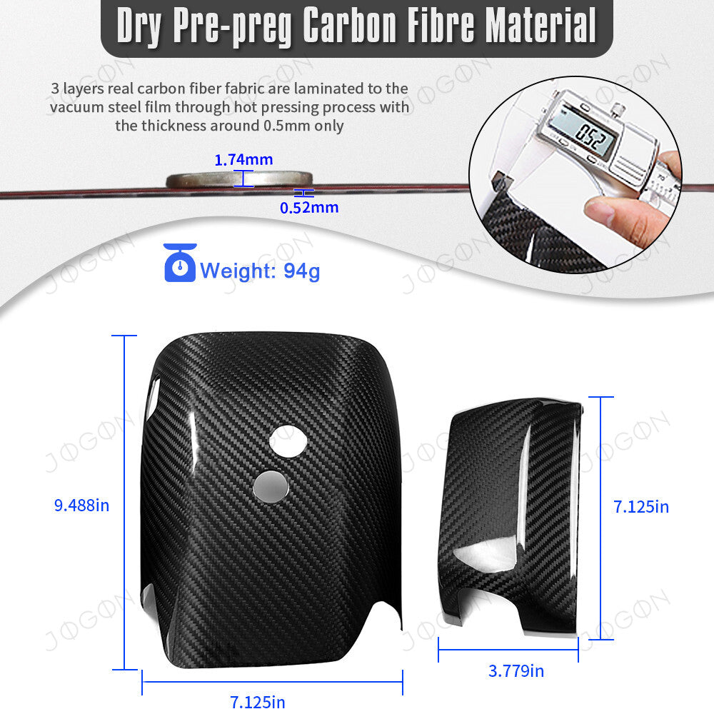 Steering Wheel Column Cover Dry Carbon Fiber for Corvette C8 DAWT017A