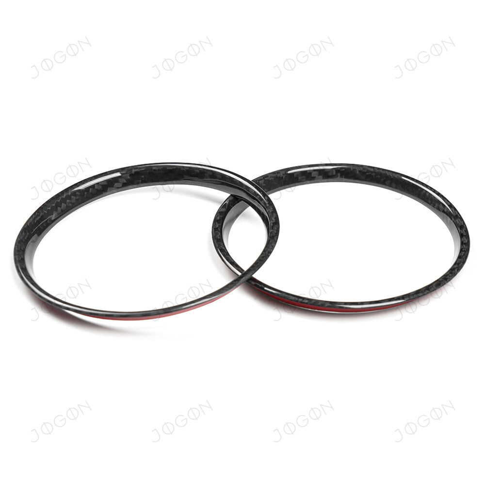 Console Cup Holder Ring Trims Dry Carbon Fiber for Corvette C8 DAWT016A
