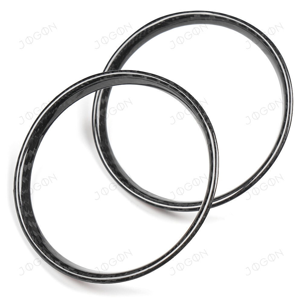 Console Cup Holder Ring Trims Dry Carbon Fiber for Corvette C8 DAWT016A
