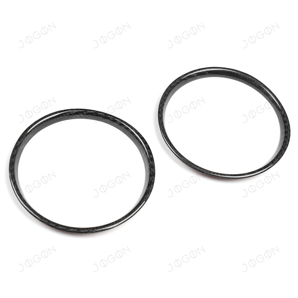 Console Cup Holder Ring Trims Dry Carbon Fiber for Corvette C8 DAWT016A