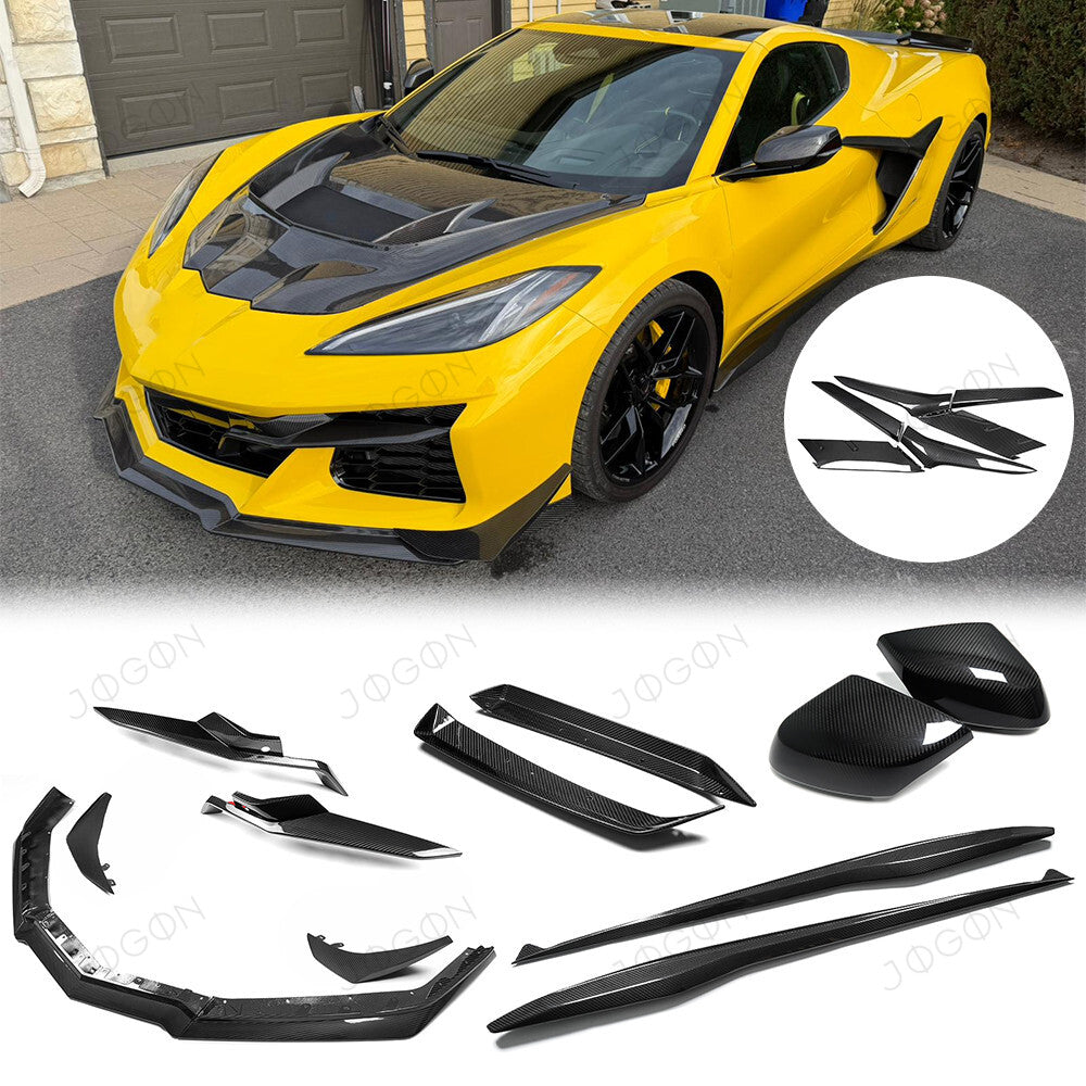 Exterior Body Kit Dry Carbon Fiber for Corvette C8 Z06 E-RAY ZR1 D1WT0120A