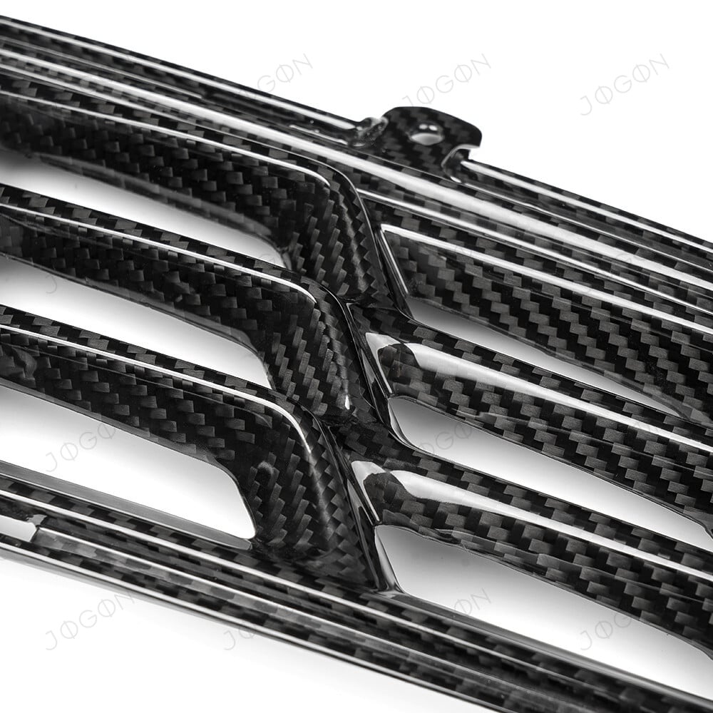 Rear Bumper Side Grille Vent Inserts Dry Carbon Fiber for Corvette C8 DAWT018A
