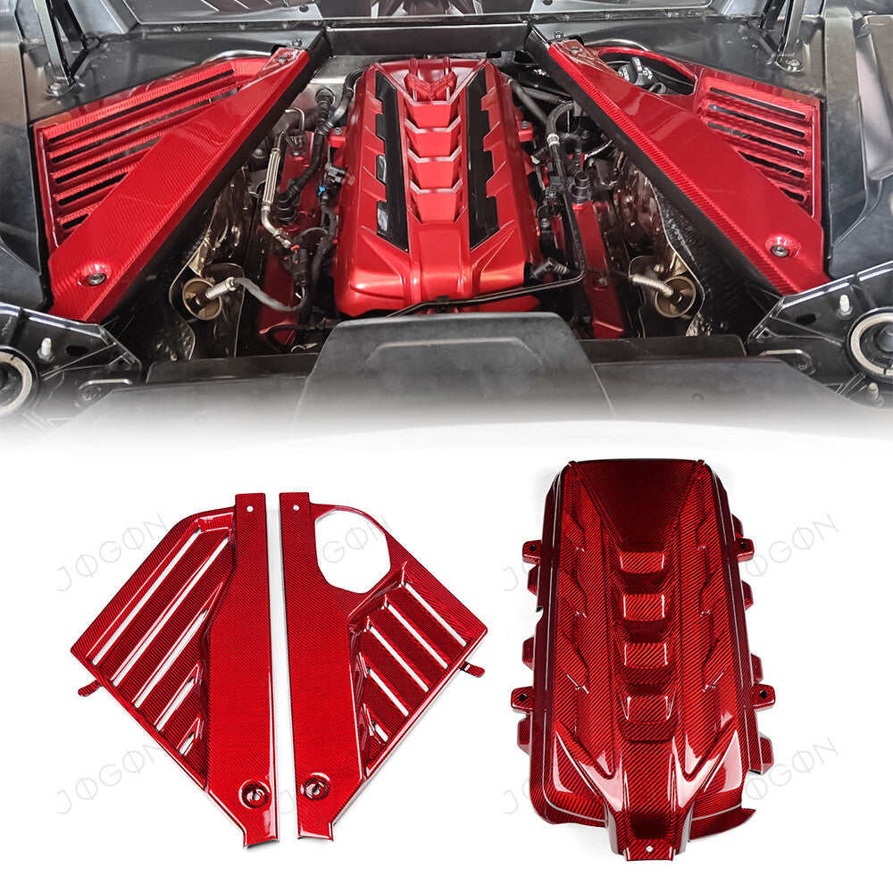 Engine Appearance Trims Dry Carbon Fiber for Corvette C8 Stingray D1WT099