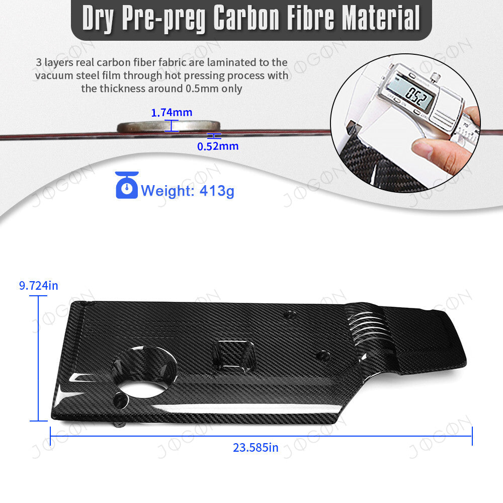Engine Cover Dry Carbon Fiber for Civic Type R FL5 Integra Type S DAG032B