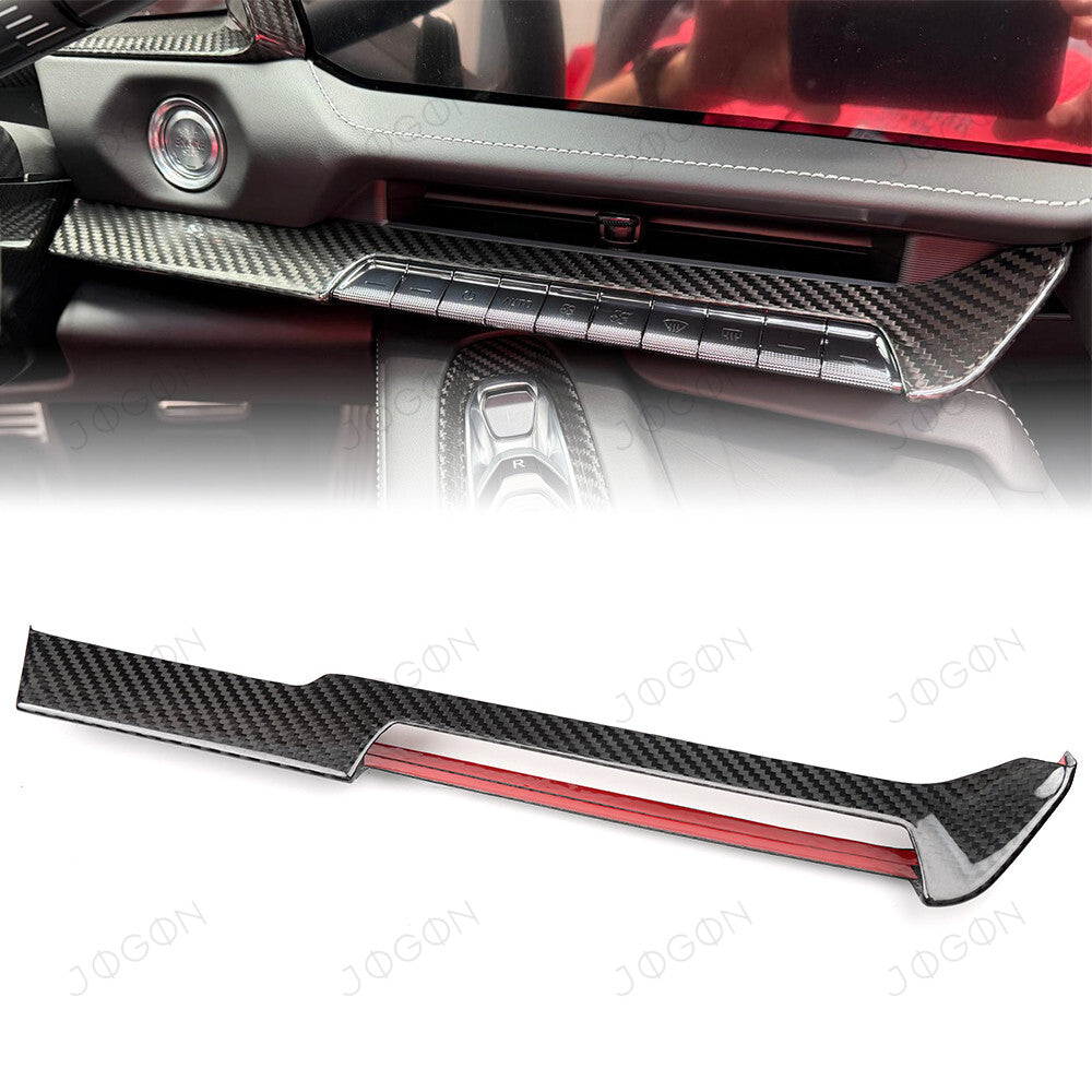 Climate Control Lower Panel Dry Carbon Fiber for Corvette C8 DAWT004A