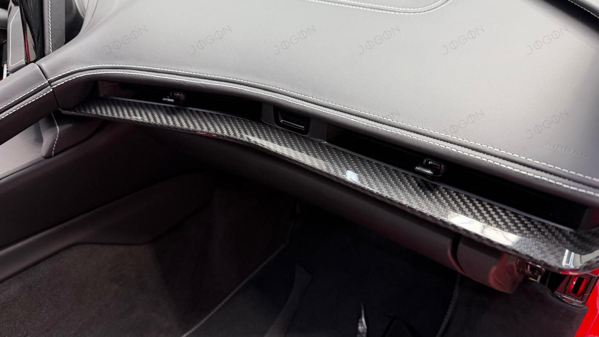 Air Condition Outlet Vent Strip Dry Carbon Fiber for Corvette C8 DAWT005A