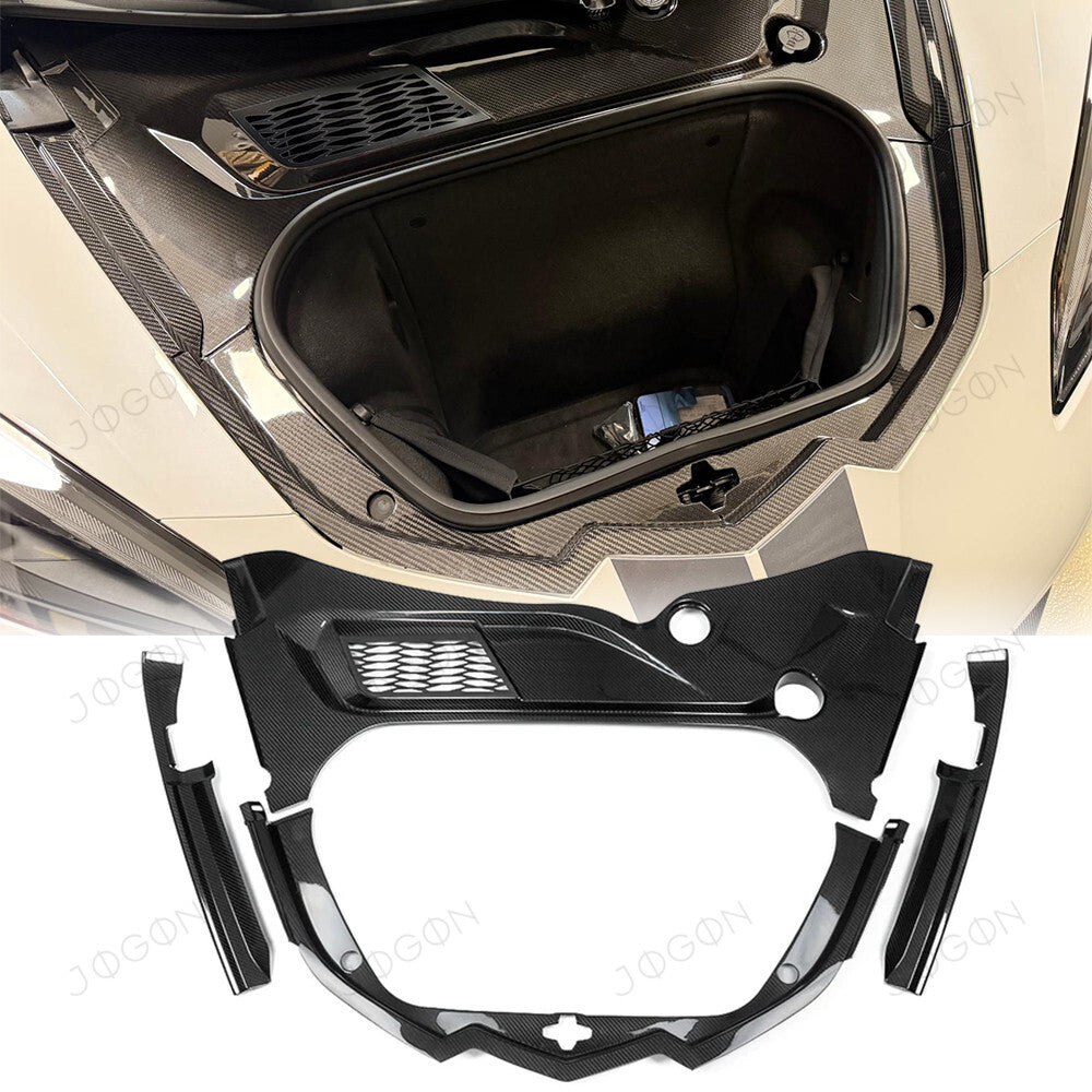 Front Trunk Trims Kit Dry Carbon Fiber for Corvette C8 D1WT0109