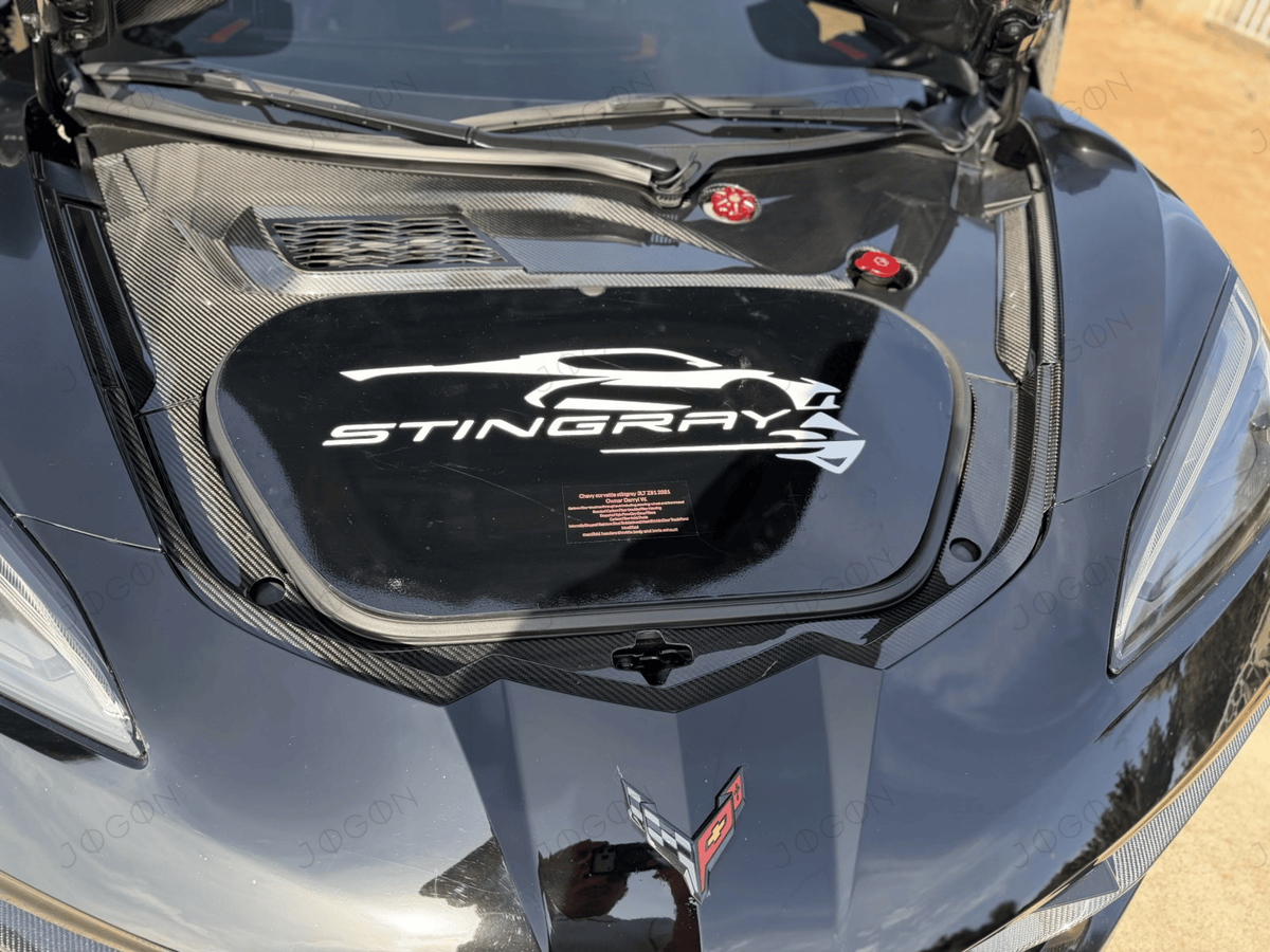 Front Trunk Trims Kit Dry Carbon Fiber for Corvette C8 D1WT0109