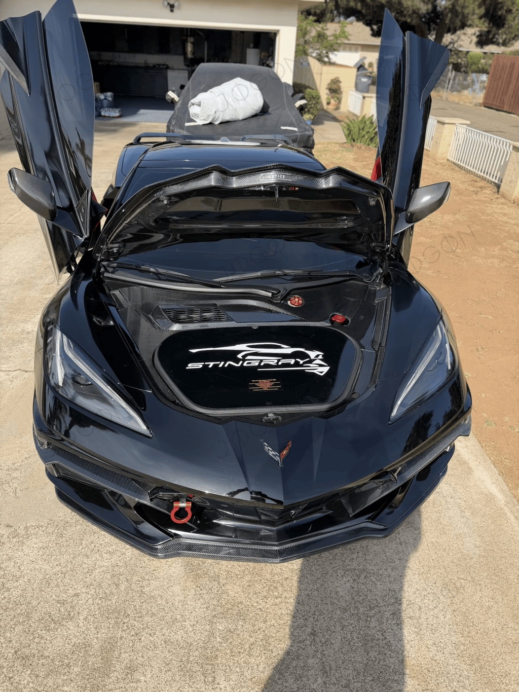 Front Trunk Trims Kit Dry Carbon Fiber for Corvette C8 D1WT0109
