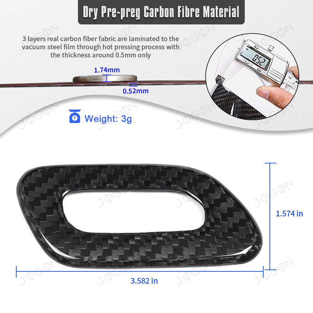 Garage Door Opener Button Cover Dry Carbon Fiber for Corvette C8 D1WT0145A