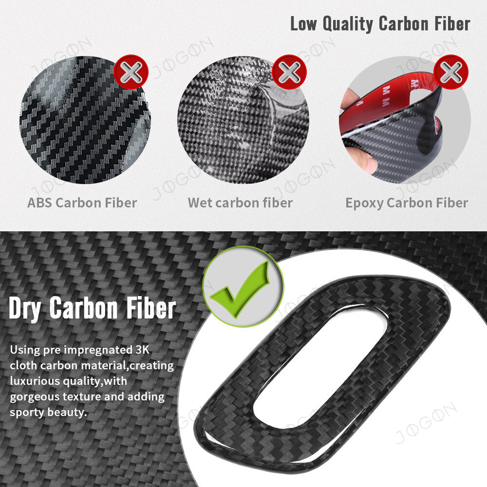 Garage Door Opener Button Cover Dry Carbon Fiber for Corvette C8 D1WT0145A