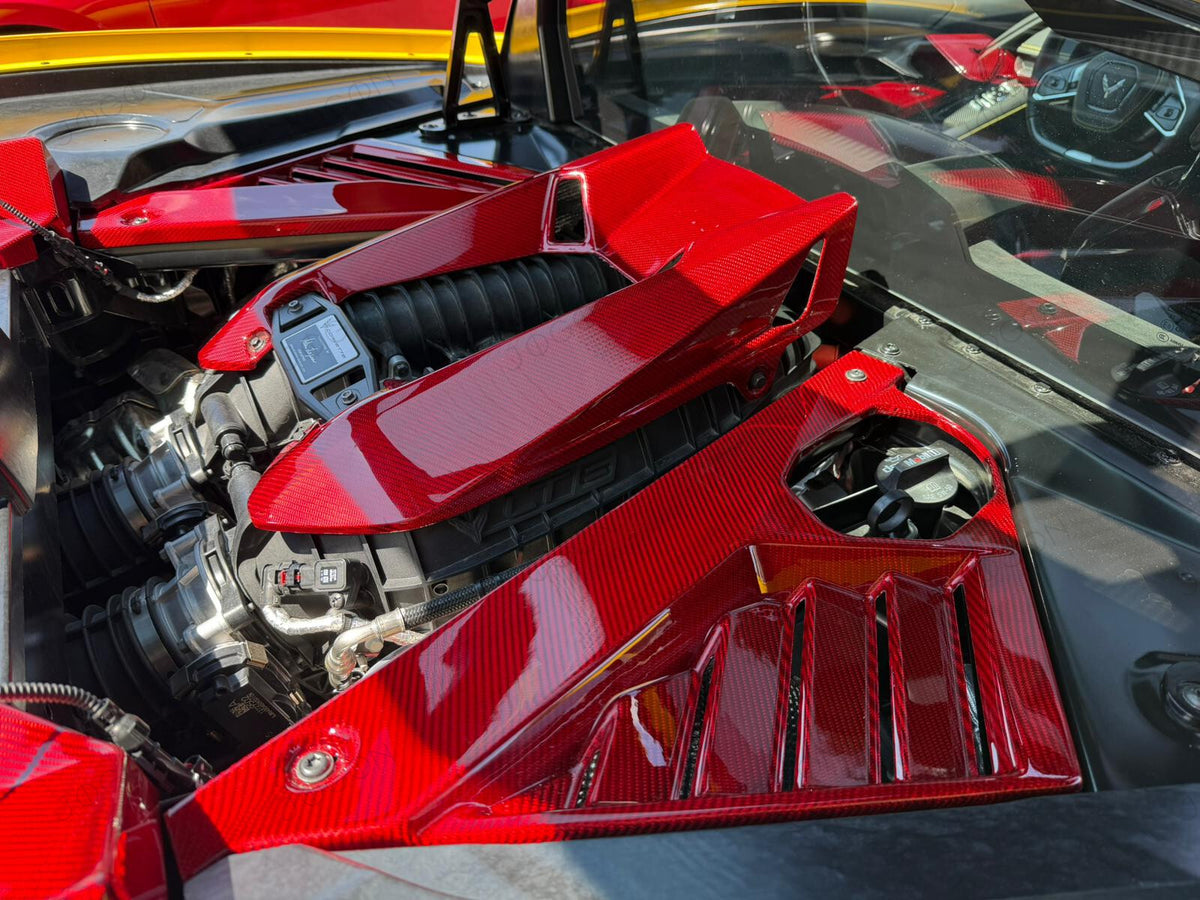 Engine Appearance Package for Corvette C8 Z06 2023-2026 Carbon Fiber D1WT082