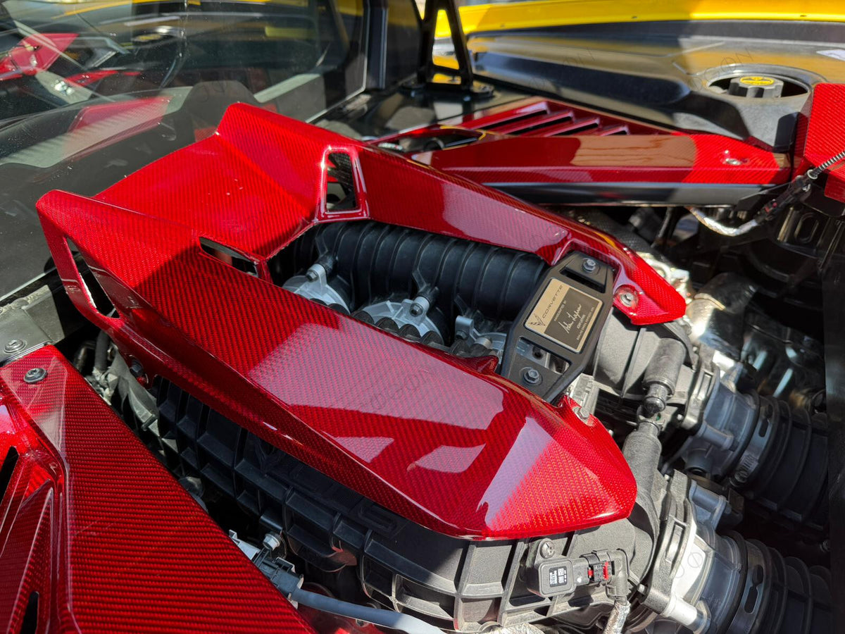 Engine Appearance Package for Corvette C8 Z06 2023-2026 Carbon Fiber D1WT082