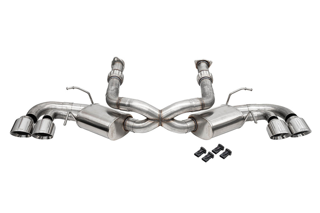3.0 in Cat-Back 4.5 in Pro-Series Tips | 2020-25 Corvette C8 (w/ Factory NPP) (21108, 21108BLK, 21108CF, 21108CFBLK))