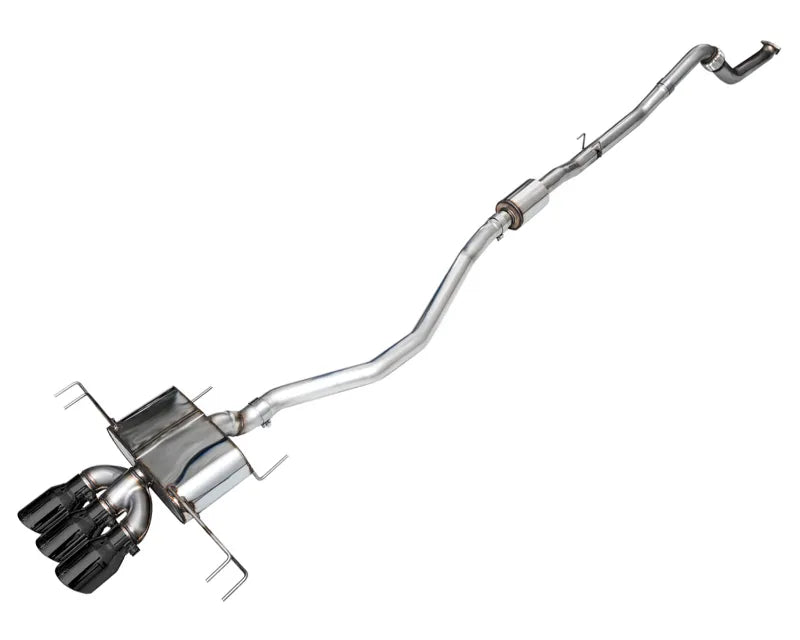 AWE Tuning Touring Edition Exhaust 3" with 4.5" Triple Diamond Black Tips for Honda Civic Type R 2023-2025