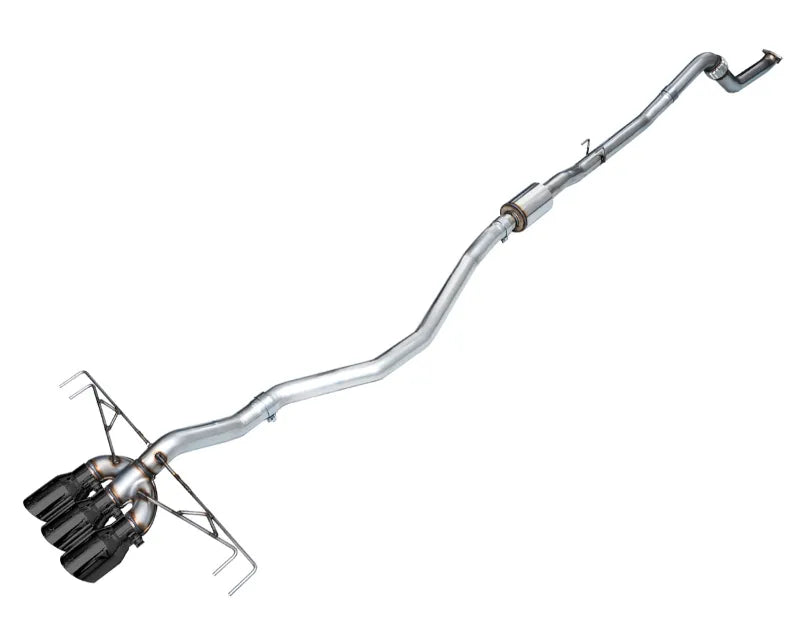 AWE Tuning Track Edition Exhaust 3" with Triple Diamond Black Tips for Honda Civic Type R 2023-2025