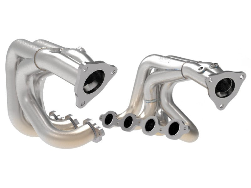 Twisted Steel 304 Stainless Steel Long Tube Header w/ Brushed Finish