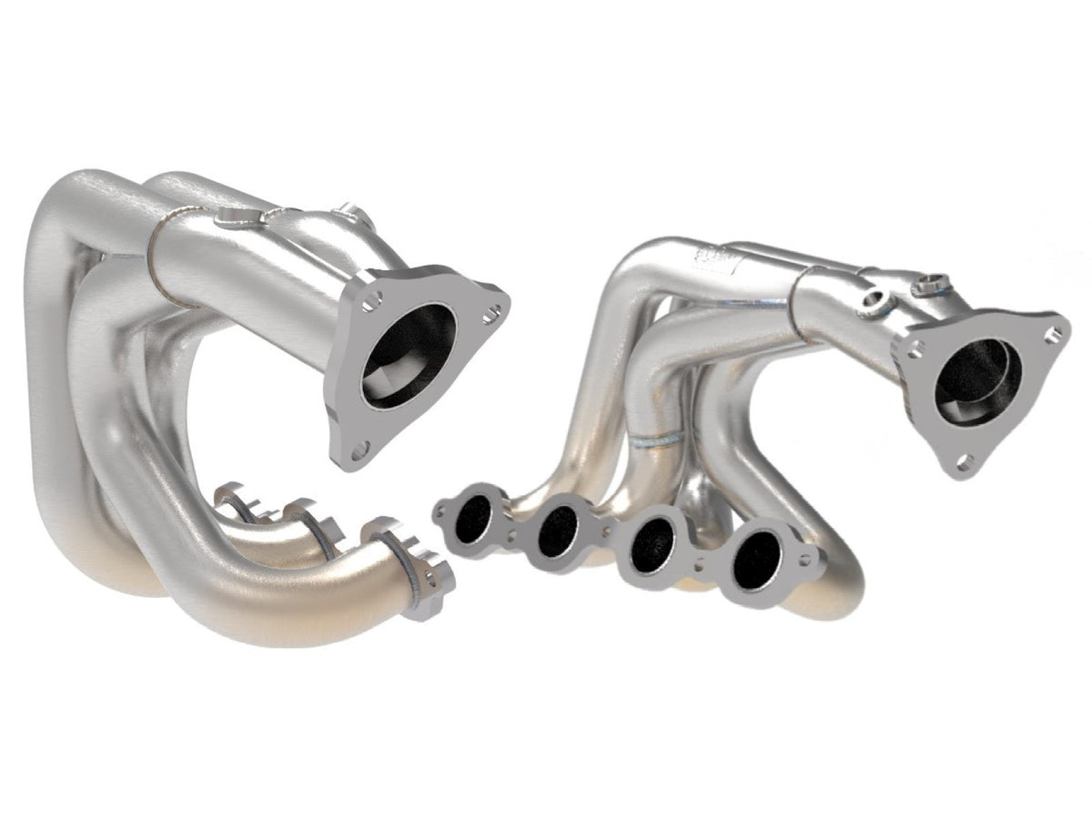 Twisted Steel 304 Stainless Steel Long Tube Header w/ Brushed Finish