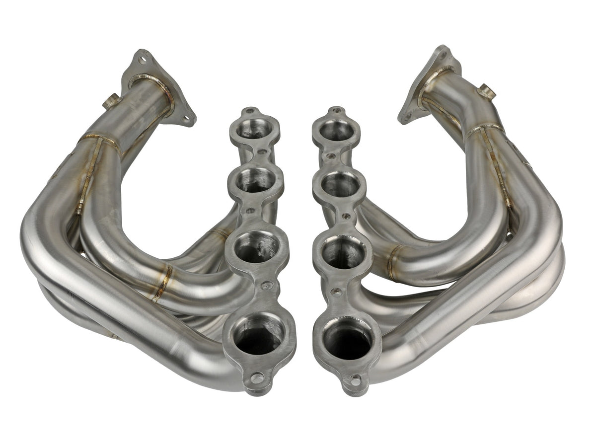 Twisted Steel 304 Stainless Steel Long Tube Header w/ Brushed Finish
