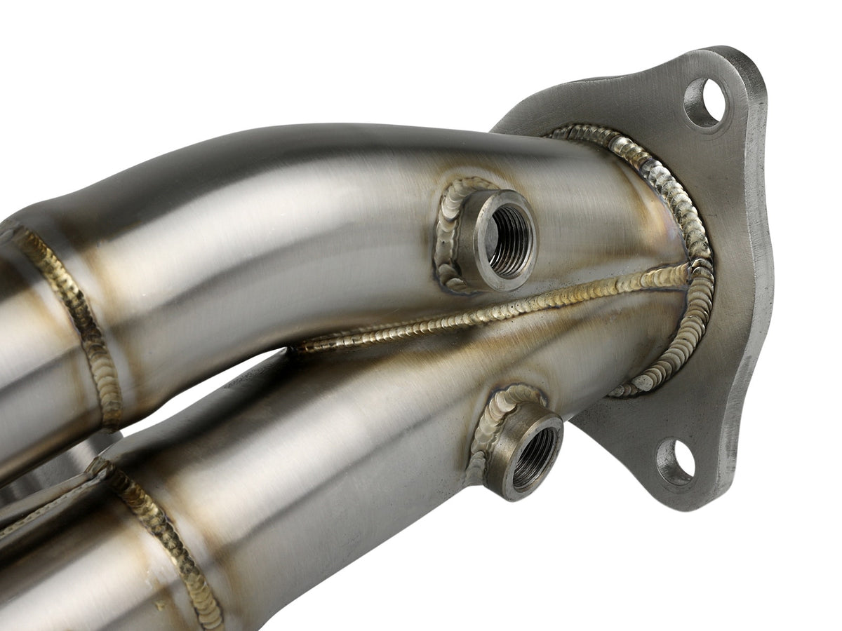 Twisted Steel 304 Stainless Steel Long Tube Header w/ Brushed Finish