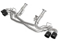 MACH Force-Xp 304 Stainless Steel Cat-Back Exhaust w/o Muffler Black (w/ NPP)
